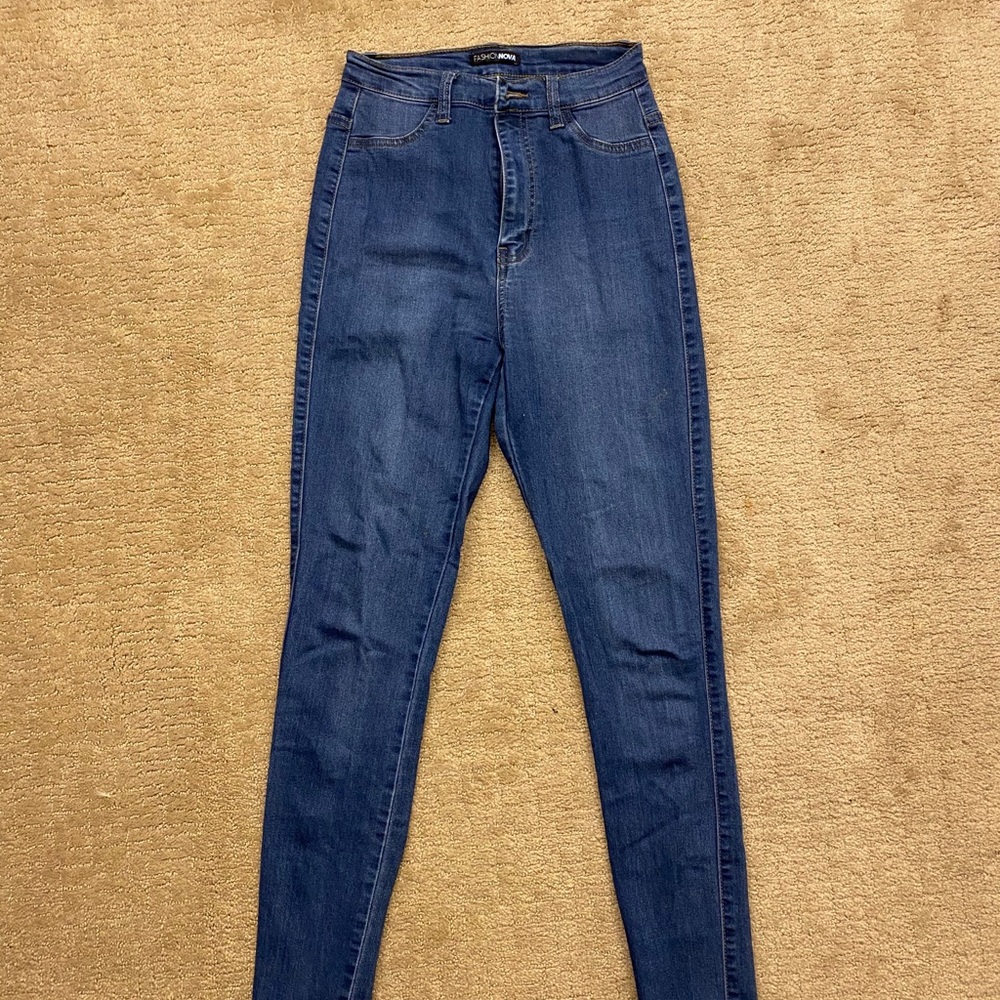 HIGH WAISTED SKINNY JEANS FASHION NOVA